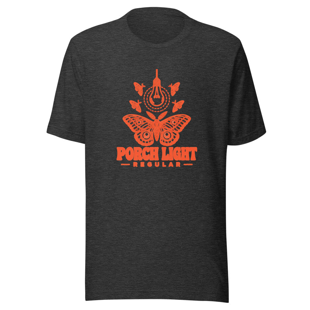 Porch Light Regular Moth Tee - Dark Grey Heather