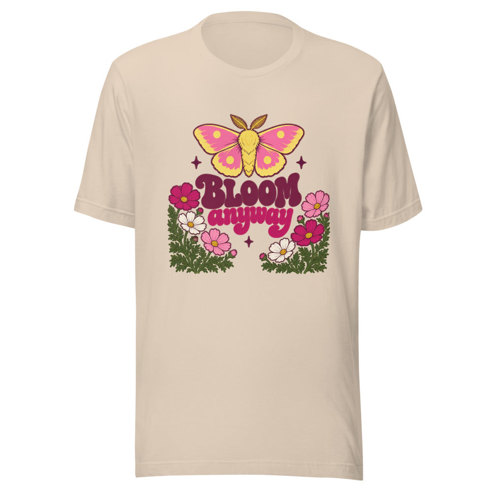 Bloom Anyway Moth Tee - Soft Cream