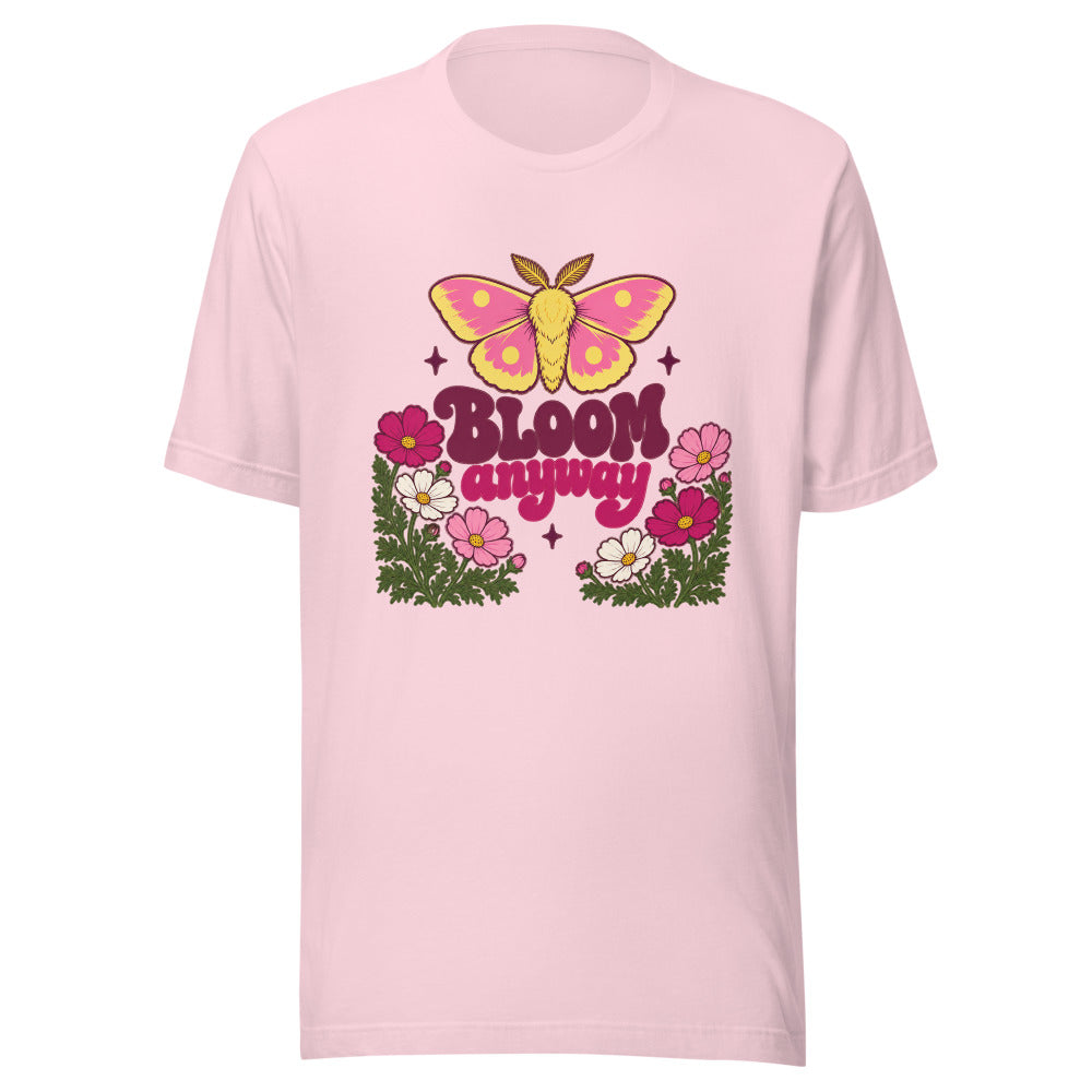 Bloom Anyway Moth Tee - Soft Pink